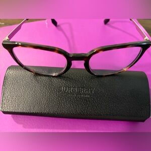 Burberry Tortoise Shell Glasses with Black Case